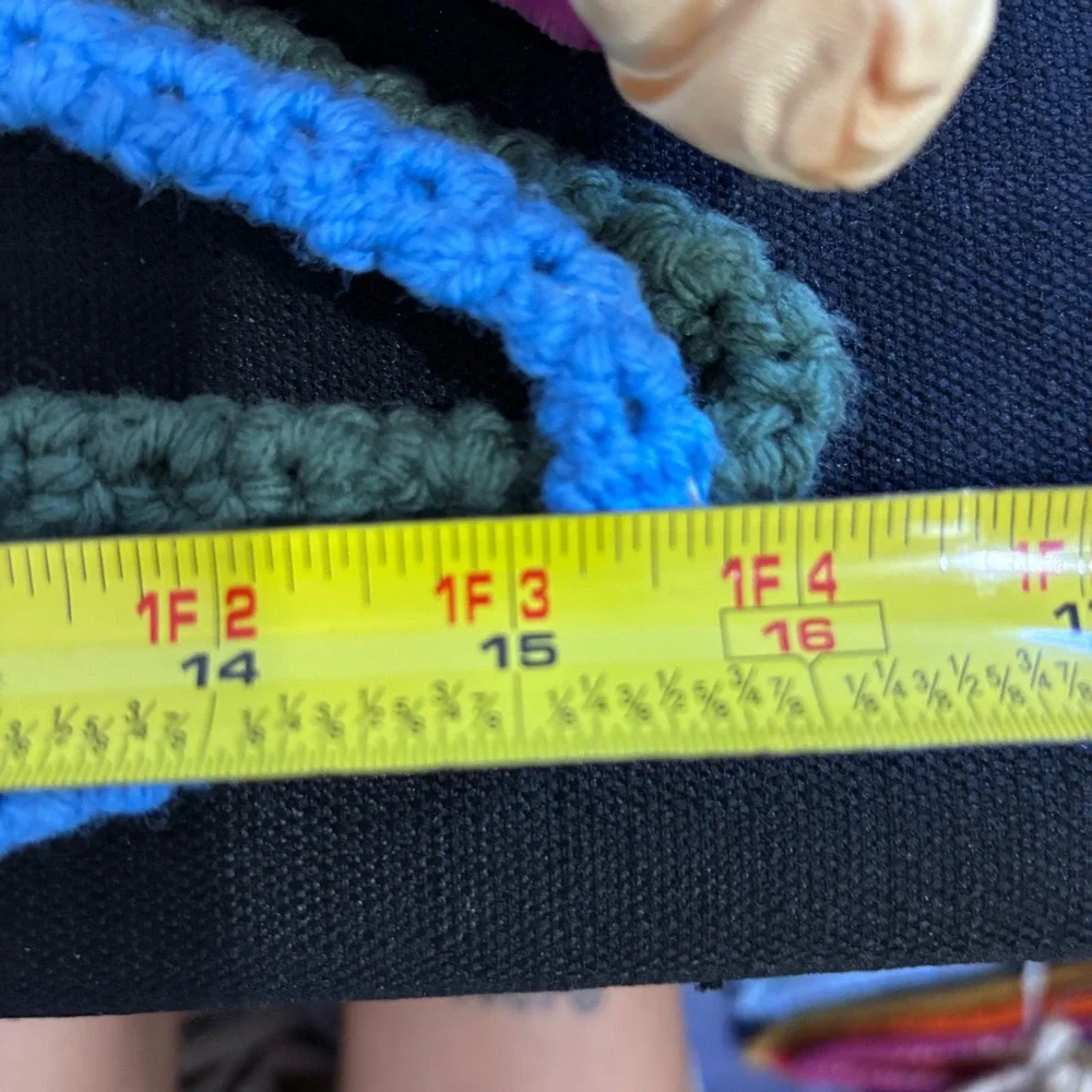 Vintage Padded Satin and Crochet Hangers Set of 5 Pink Gold Blue Green Purple